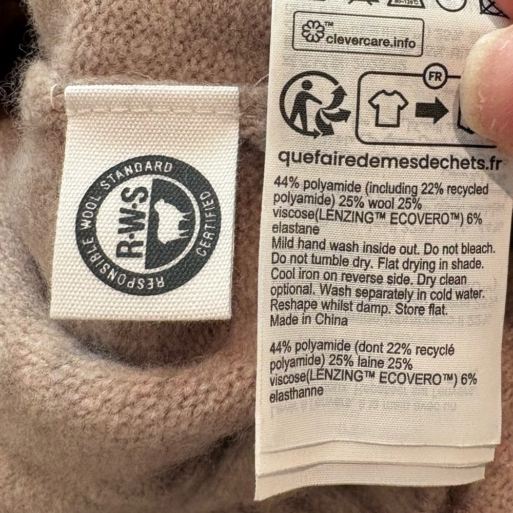 AllSaints Asha Oversize Mock-neck Saeater - Picture 5 of 5